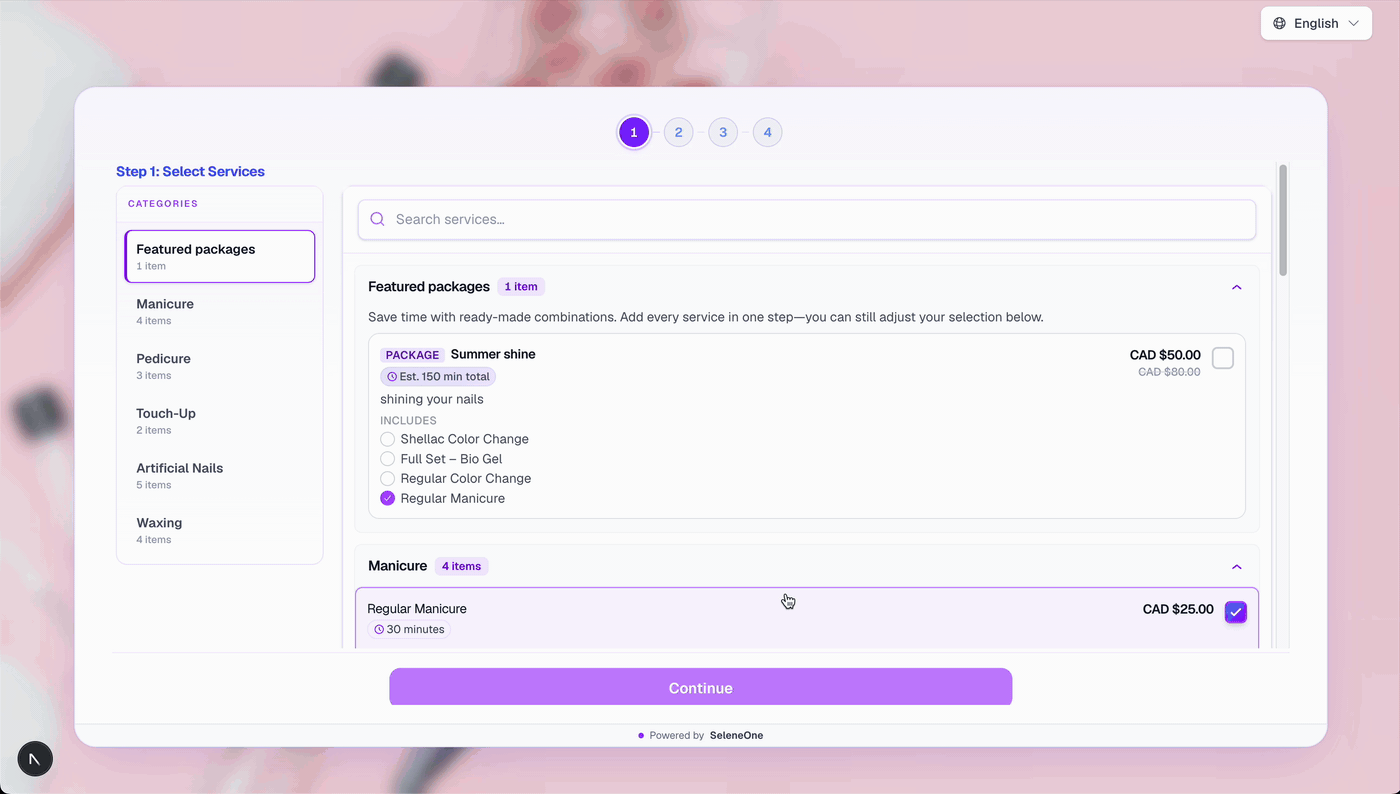 AI scheduling demo